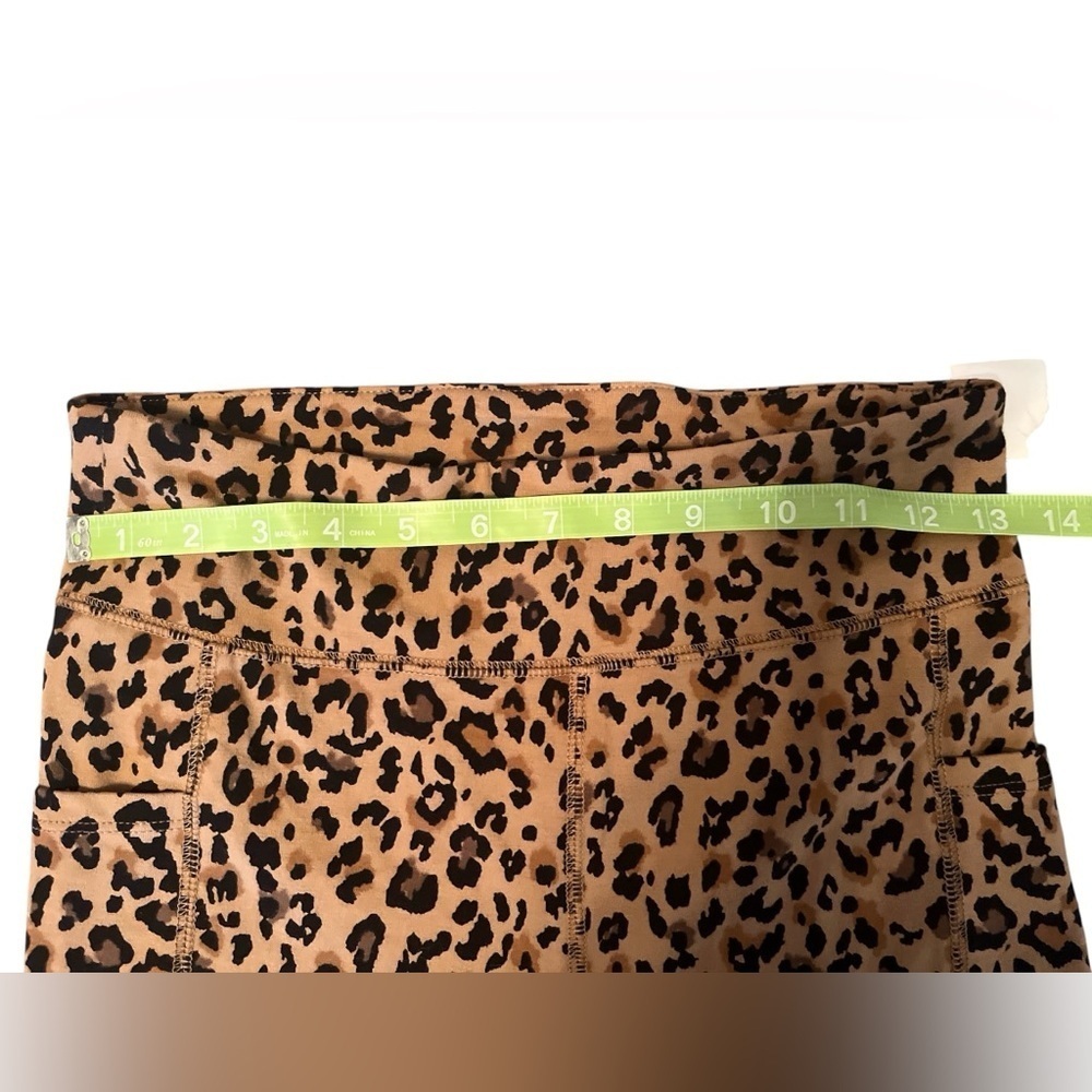 NEW J Crew Factory Animal Print High Rise Bike Shorts Size Small - Picture 7 of 7